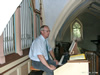 Rupert Filser an der Sonnberger Orgel