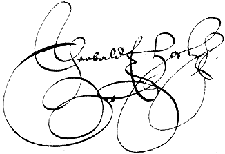 Theobald Hock von Zweibrucken, Unterschrift